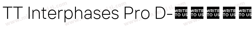TT Interphases Pro D字体转换